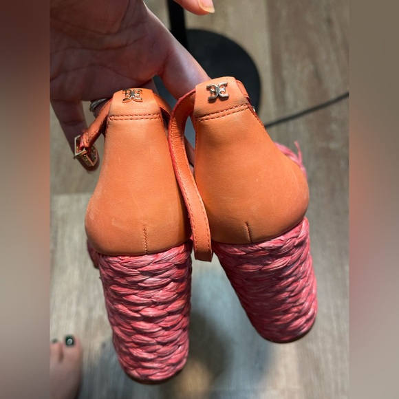 Sam Edelman Women's Yoana Raffia Leather Coral
Ankle-High Heel women size 9 - Picture 6 of 17